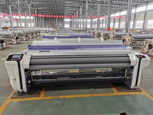 प्लेन शेडिंग के साथ डबल नोजल इलेक्ट्रॉनिक LO/TU टेक्सटाइल मशीन वॉटर जेट लूम